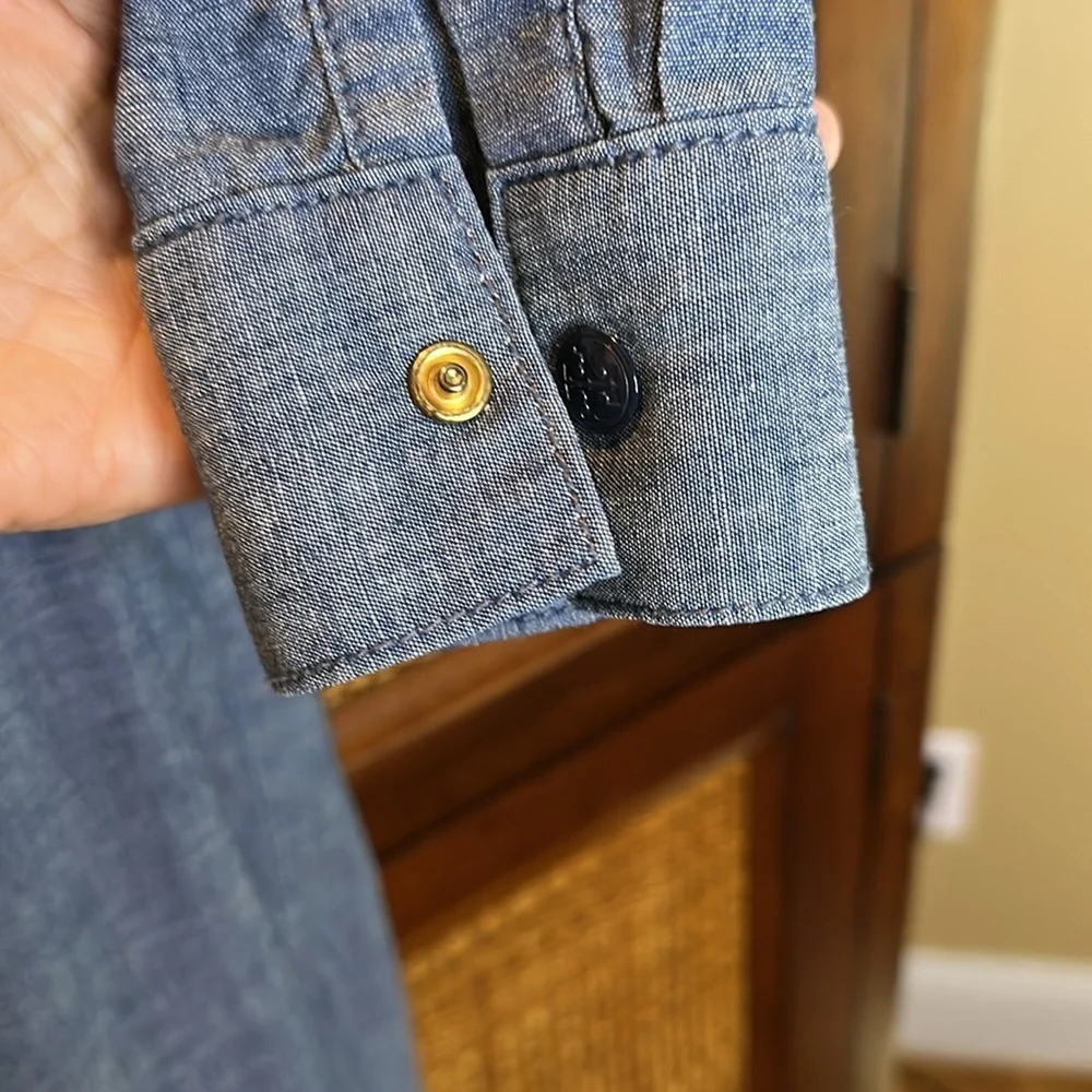 Tory Burch Indigo Denim Dress Sz2